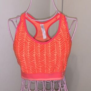 Under Armour HeatGear Compression Coral/Or Padded Top- Medium Bust 36-48